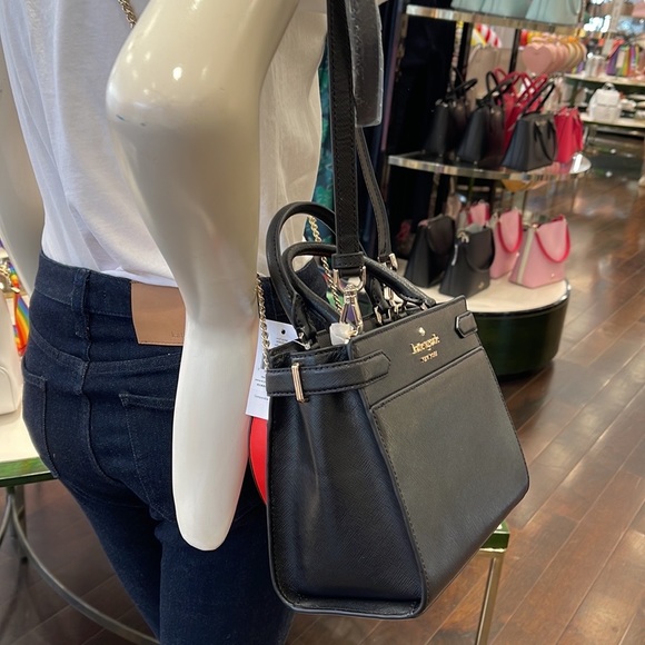 Kate Spade staci small satchel black NWT - Picture 4 of 16